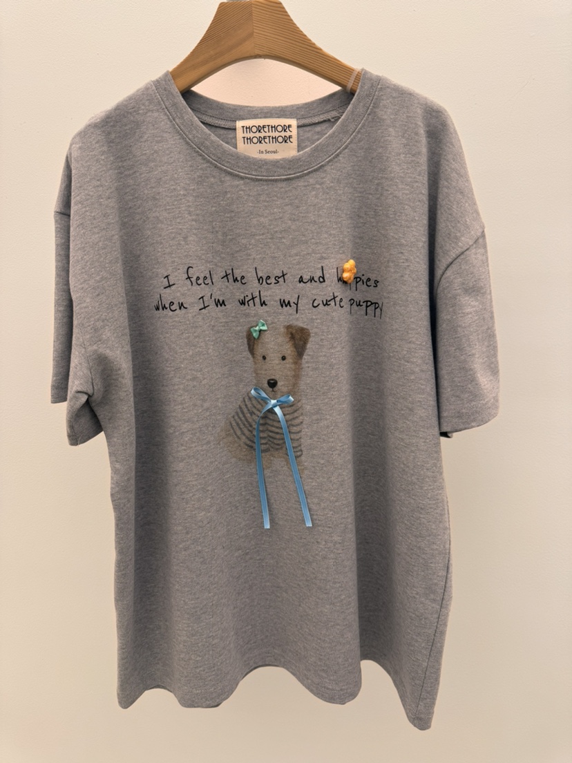 THORE韓國直郵實拍女裝新品人氣休閑職業26春夏推薦時尚T恤THORET恤圖色2