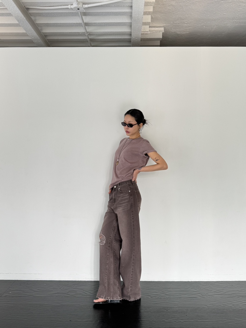 LIMLIMLIM韓國東大門代購女士新款休閑熱賣時尚T恤復古洗滌LIM LIM LIMT恤