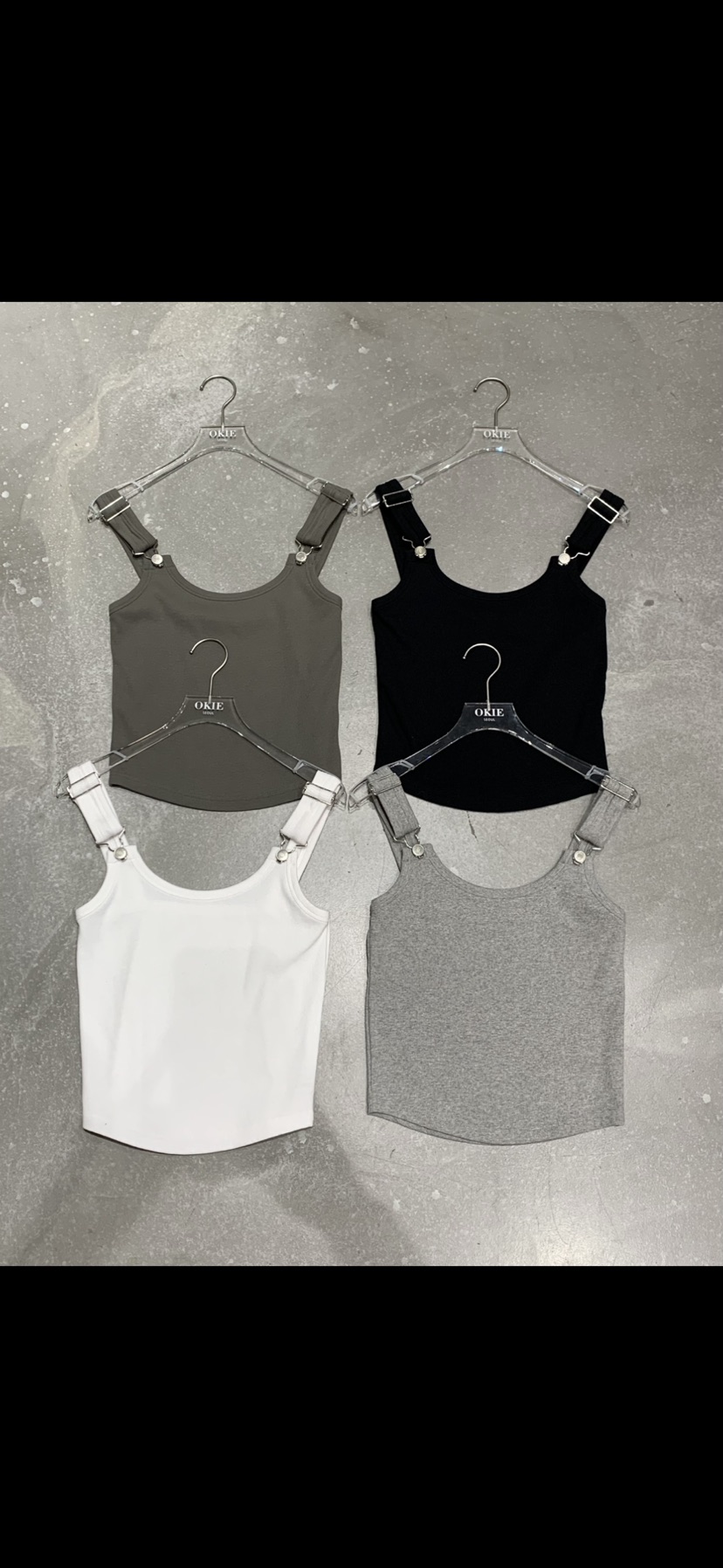 OKIE韓國直郵女士新款熱賣26春夏推薦時尚人氣休閑吊帶背心OKIE吊帶/背心