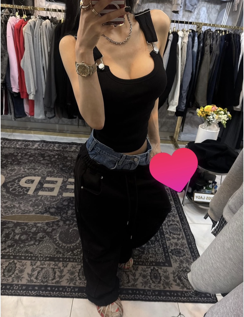 OKIE韓國直郵女士新款熱賣26春夏推薦時尚人氣休閑吊帶背心OKIE吊帶/背心