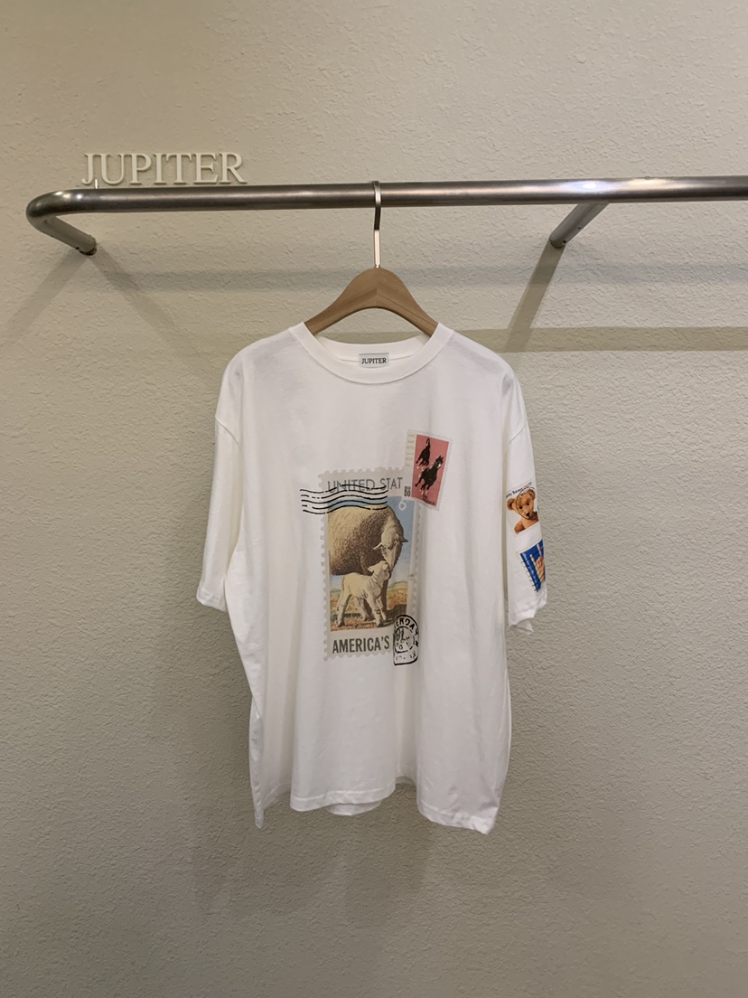 JUPITER韓國直郵實拍女士新品26春夏休閑人氣推薦時尚T恤JUPITERT恤圖色1