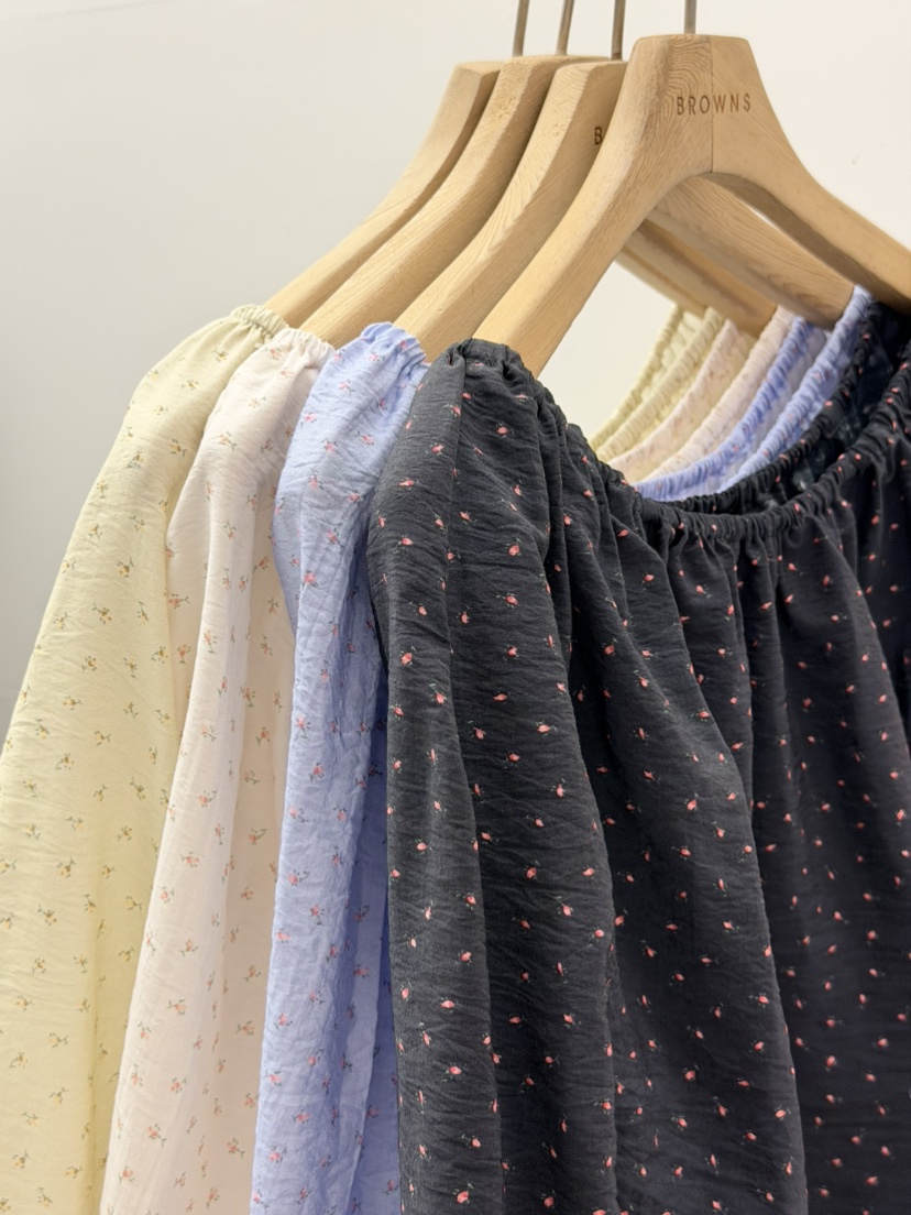 BROWNS-P韓國東大門直郵女士新款人氣26春夏襯衫蕾絲衫露肩BROWNS-P襯衫/蕾絲衫