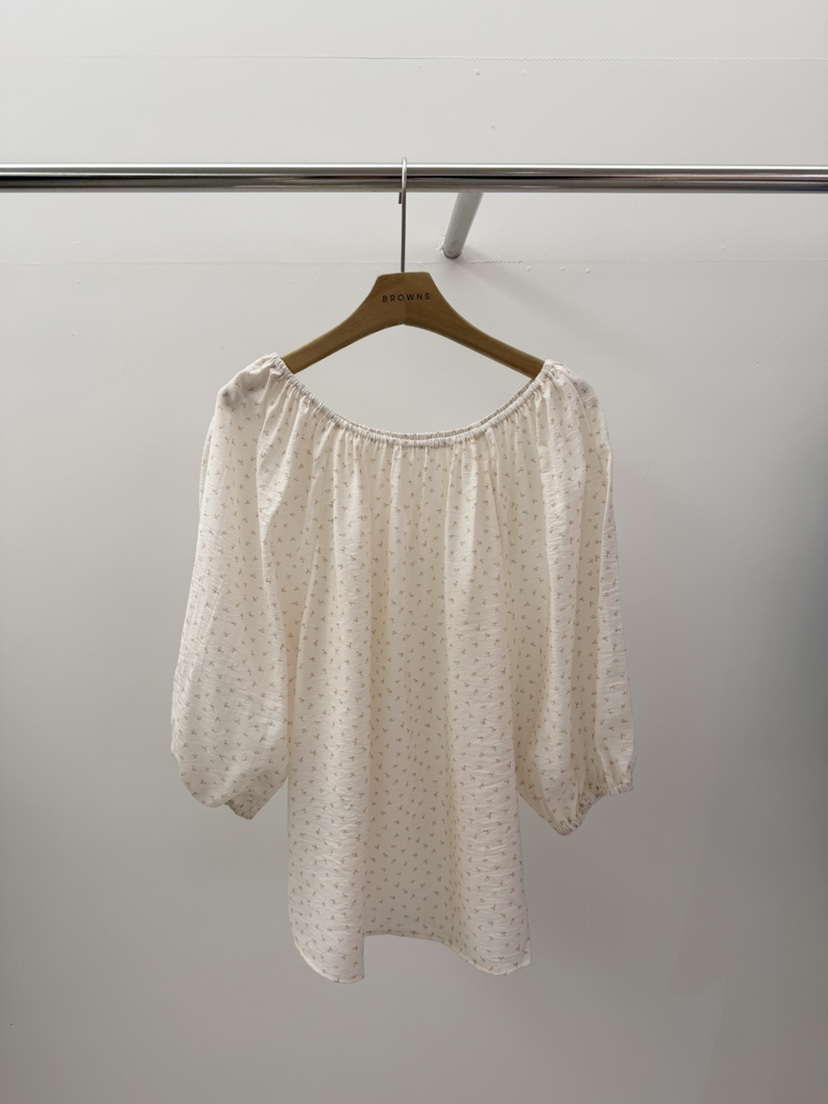 BROWNS-P韓國東大門直郵女士新款人氣26春夏襯衫蕾絲衫露肩BROWNS-P襯衫/蕾絲衫圖色2