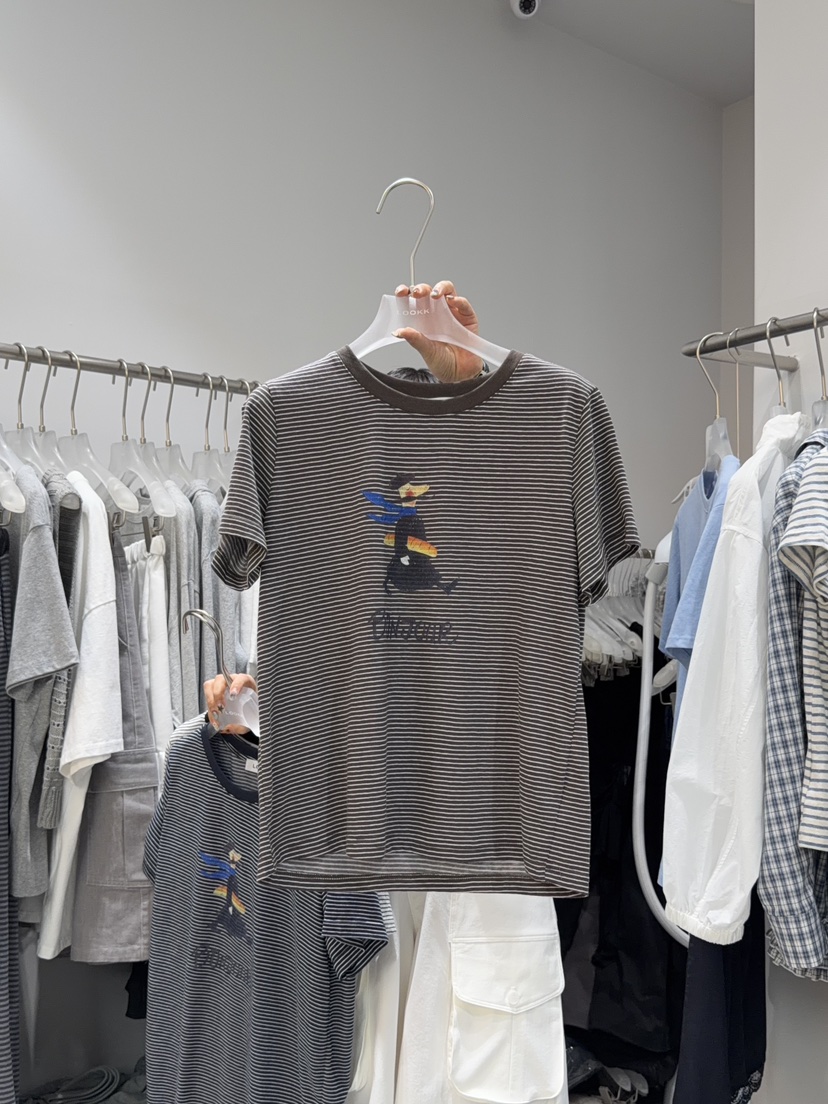 LOOKK/MIMME韓國直郵實拍女士新款休閑職業26春夏人氣T恤LOOKK/MIMMET恤圖色1