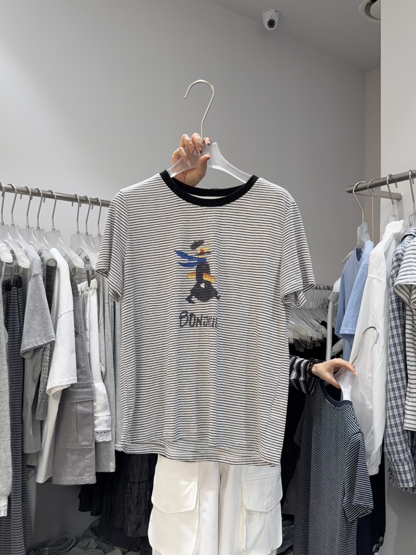 LOOKK/MIMME韓國直郵實拍女士新款休閑職業26春夏人氣T恤LOOKK/MIMMET恤圖色3