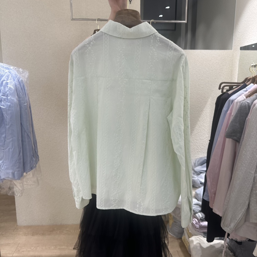 EMPTY韓國東大門直郵女裝新款26春夏熱賣職業人氣襯衫蕾絲衫EMPTY襯衫/蕾絲衫