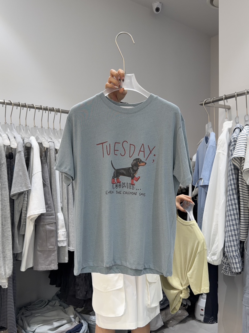 LOOKK/MIMME韓國直郵實拍女裝新款熱賣職業人氣推薦時尚T恤LOOKK/MIMMET恤圖色2