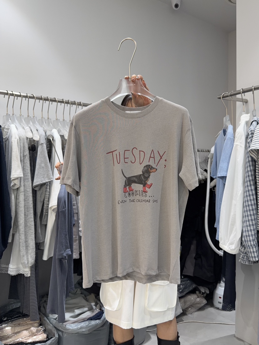 LOOKK/MIMME韓國直郵實拍女裝新款熱賣職業人氣推薦時尚T恤LOOKK/MIMMET恤圖色3