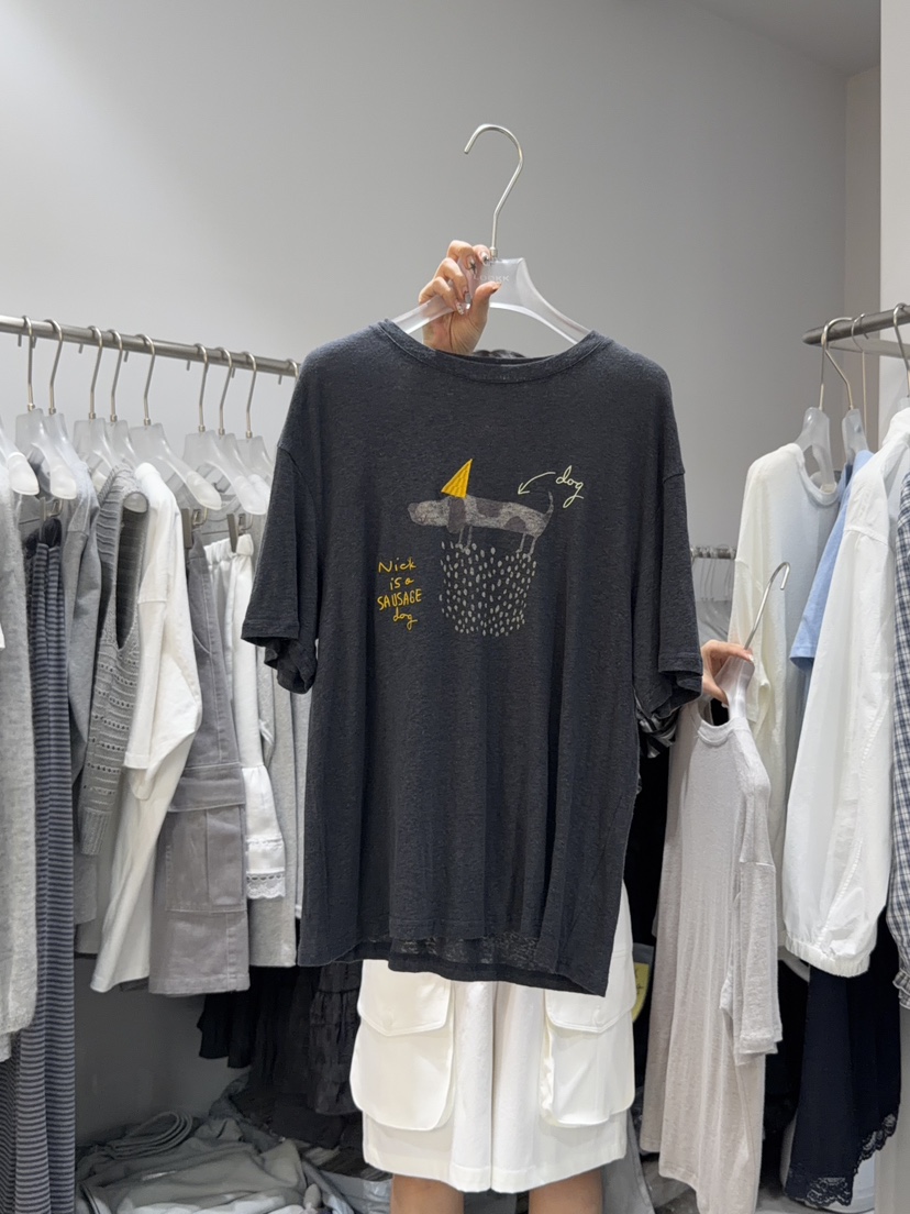 LOOKK/MIMME韓國代購女士新品人氣職業26春夏推薦熱賣T恤LOOKK/MIMMET恤圖色3