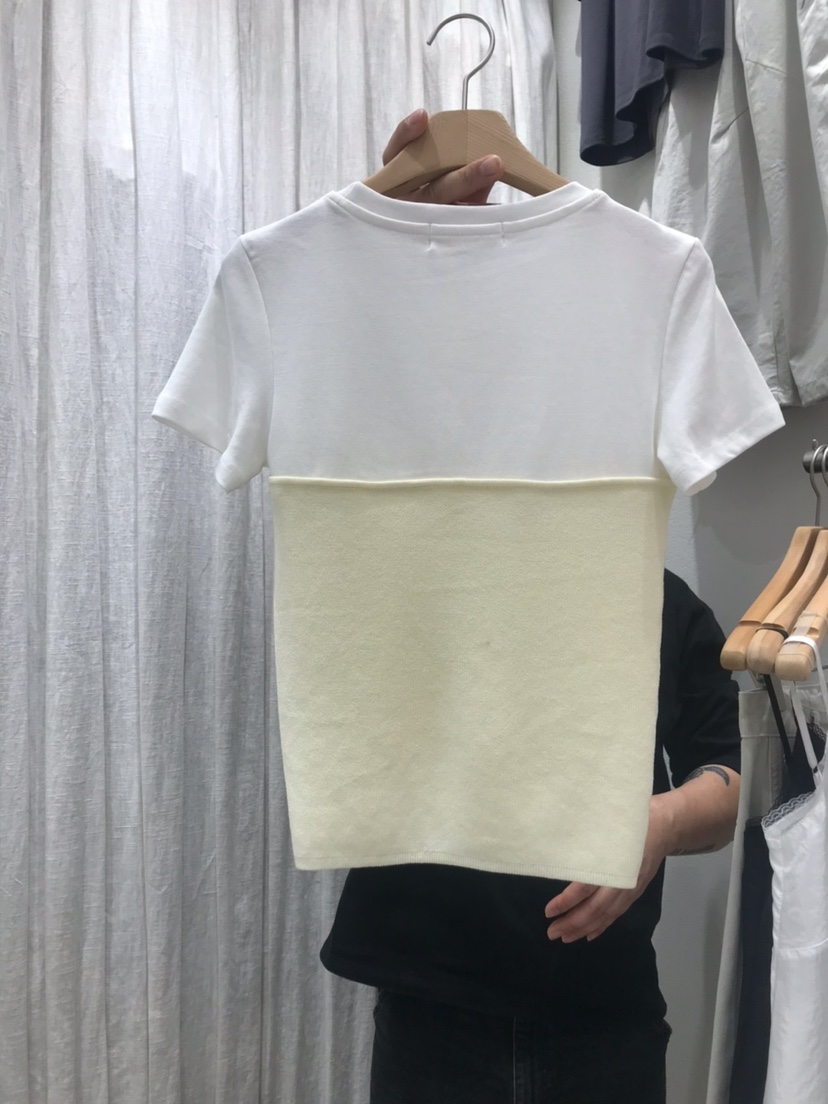 AHOY韓國東大門直郵女裝新款熱賣推薦休閑T恤假兩件蝴蝶結AHOYT恤