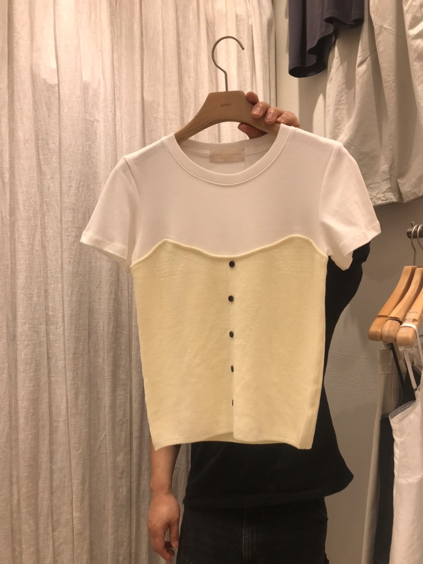 AHOY韓國東大門直郵女裝新款熱賣推薦休閑T恤假兩件蝴蝶結AHOYT恤圖色2