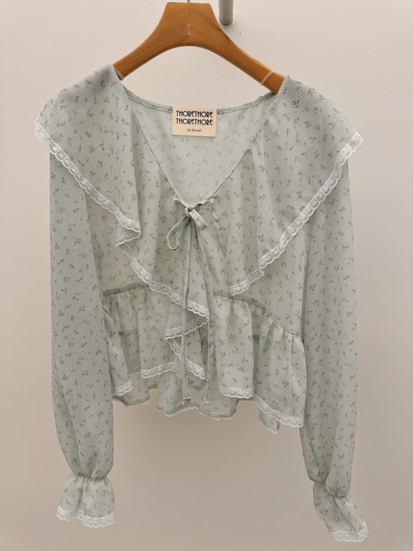 THORE韓國直郵女士新品人氣職業時尚推薦26春夏襯衫蕾絲衫THORE襯衫/蕾絲衫圖色2