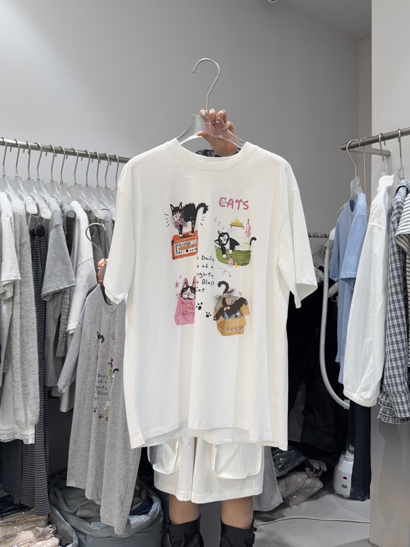 LOOKK/MIMME韓國直郵女士新品推薦26春夏時尚職業休閑T恤LOOKK/MIMMET恤圖色1