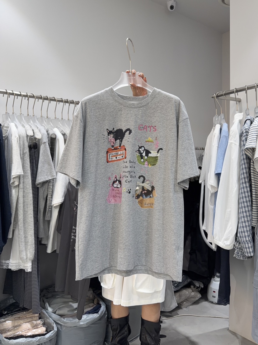 LOOKK/MIMME韓國直郵女士新品推薦26春夏時尚職業休閑T恤LOOKK/MIMMET恤圖色2