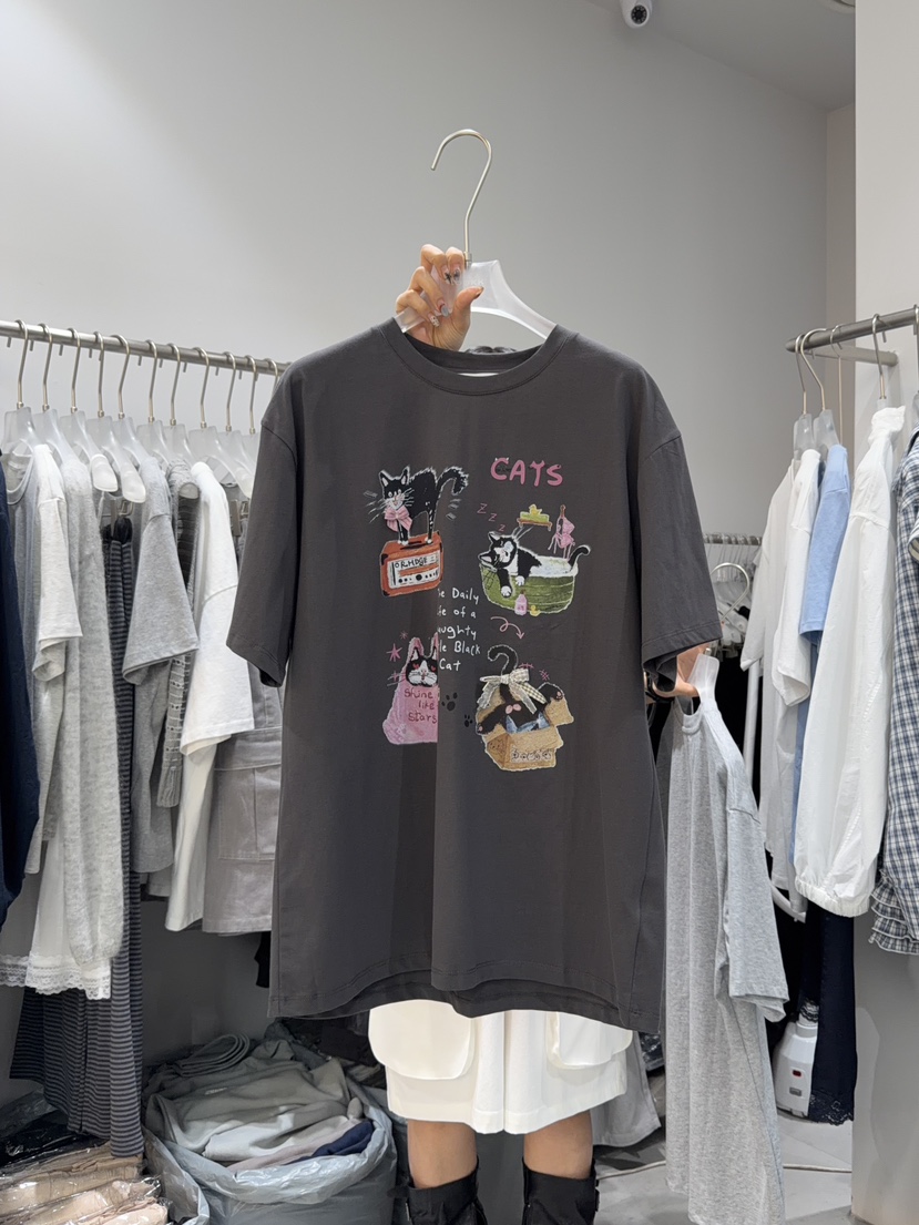 LOOKK/MIMME韓國直郵女士新品推薦26春夏時尚職業休閑T恤LOOKK/MIMMET恤圖色3