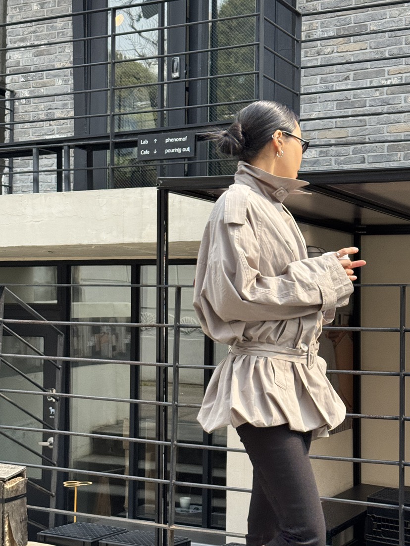 LIMLIMLIM韓國東大門代購女士新款推薦人氣休閑夾克含腰帶LIM LIM LIM夾克