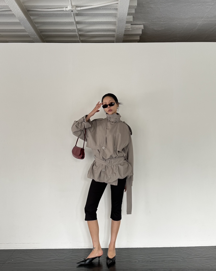 LIMLIMLIM韓國東大門代購女士新款推薦人氣休閑夾克含腰帶LIM LIM LIM夾克