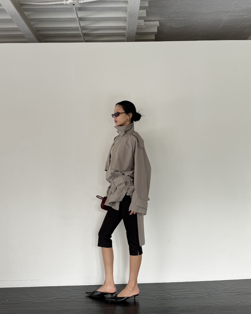 LIMLIMLIM韓國東大門代購女士新款推薦人氣休閑夾克含腰帶LIM LIM LIM夾克