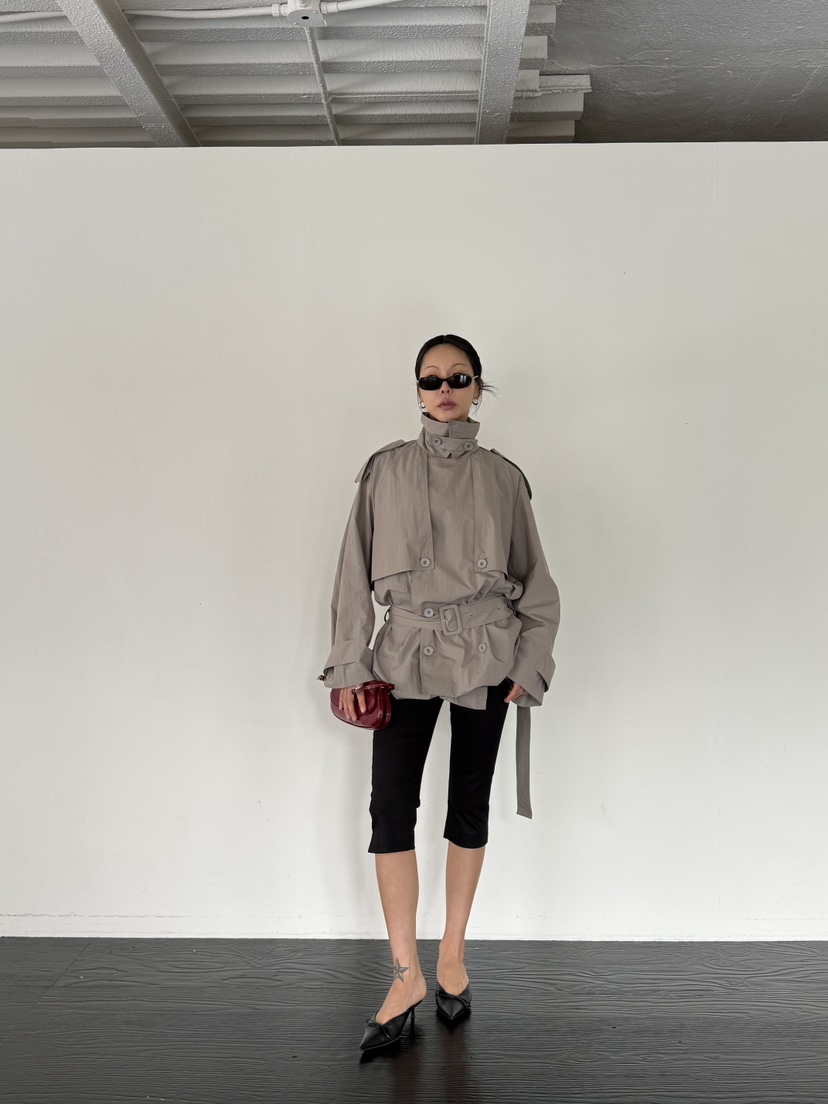 LIMLIMLIM韓國東大門代購女士新款推薦人氣休閑夾克含腰帶LIM LIM LIM夾克