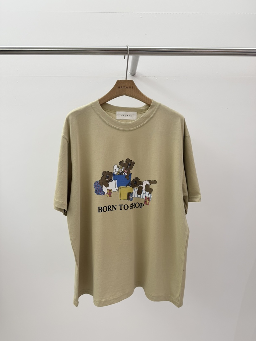 BROWNS-P韓國代購女裝新款時尚休閑熱賣26春夏人氣職業T恤BROWNS-PT恤圖色2