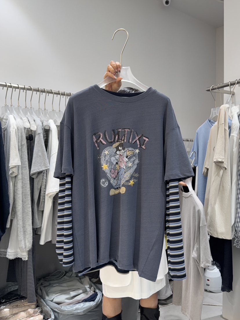 LOOKK/MIMME韓國東大門直郵女裝新品職業休閑T恤不含內搭LOOKK/MIMMET恤圖色3