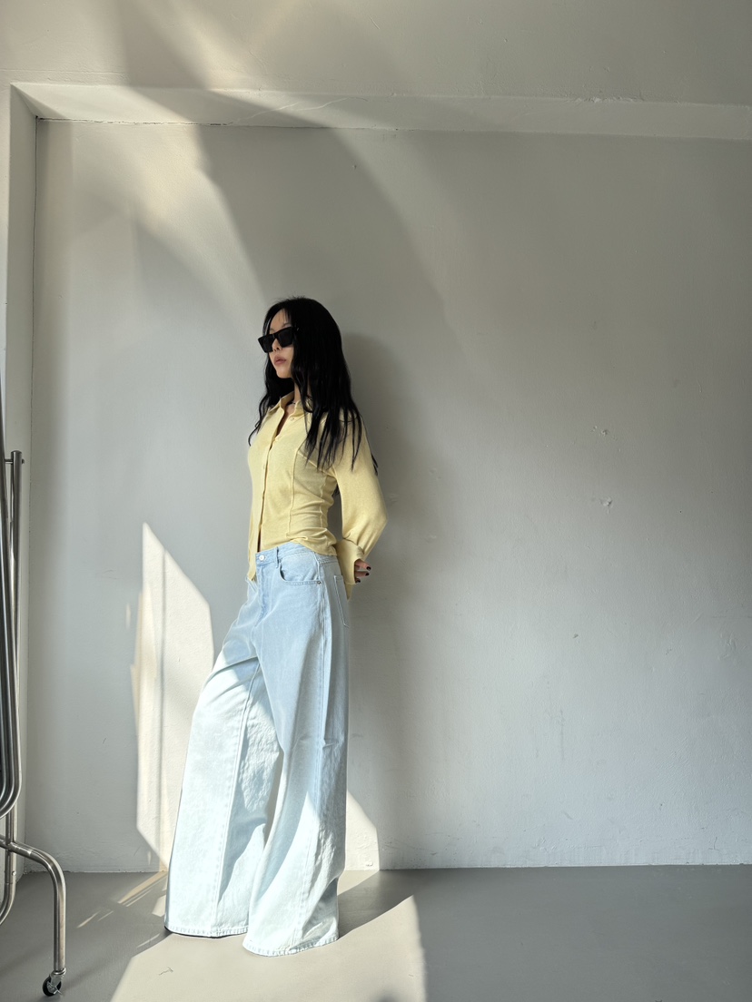 LIMLIMLIM韓國東大門直郵女裝新款時尚人氣職業牛仔褲復古LIM LIM LIM牛仔褲