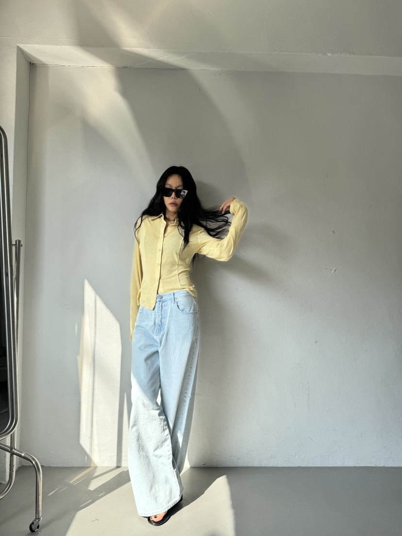 LIMLIMLIM韓國東大門直郵女裝新款時尚人氣職業牛仔褲復古LIM LIM LIM牛仔褲