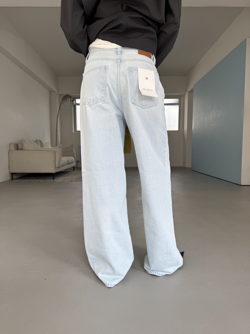 LIMLIMLIM韓國東大門直郵女裝新款時尚人氣職業牛仔褲復古LIM LIM LIM牛仔褲