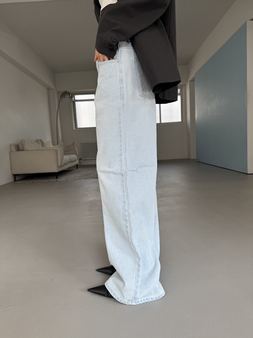 LIMLIMLIM韓國東大門直郵女裝新款時尚人氣職業牛仔褲復古LIM LIM LIM牛仔褲