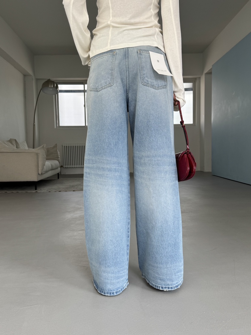 LIMLIMLIM韓國東大門直郵女裝新款時尚人氣職業牛仔褲復古LIM LIM LIM牛仔褲