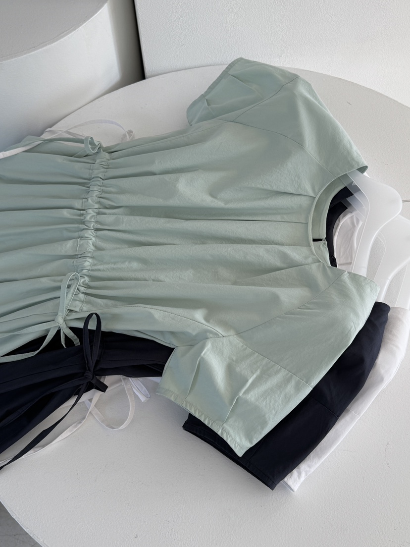 LONG PEAK韓國直郵女士新品時尚職業休閑人氣連衣裙褶皺LONG PEAK連衣裙