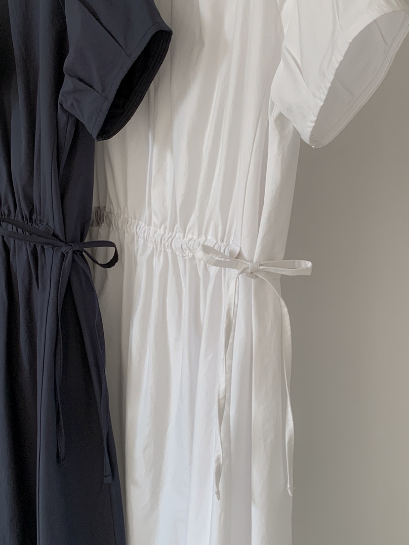 LONG PEAK韓國直郵女士新品時尚職業休閑人氣連衣裙褶皺LONG PEAK連衣裙