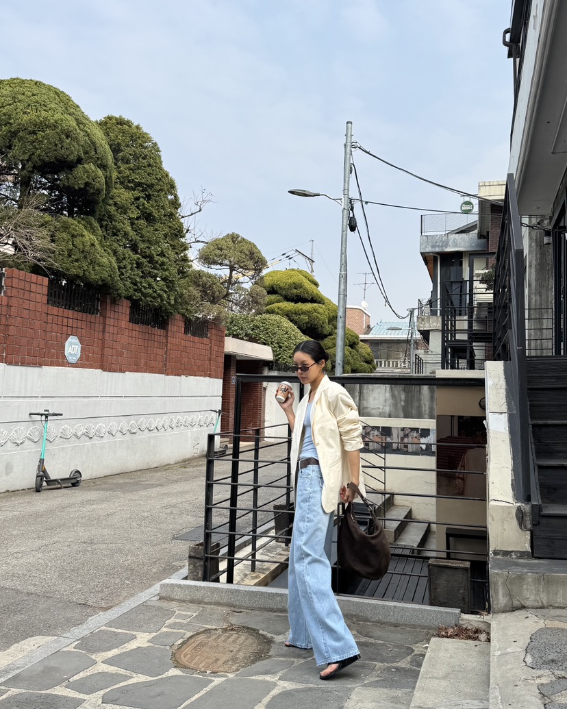 LIMLIMLIM韓國直郵實拍女裝新款休閑時尚職業熱賣牛仔褲口袋LIM LIM LIM牛仔褲