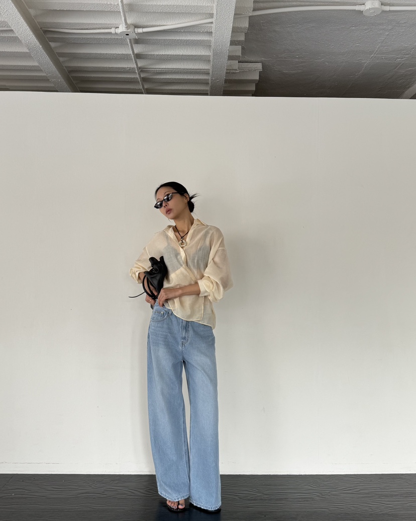 LIMLIMLIM韓國直郵實拍女裝新款休閑時尚職業熱賣牛仔褲口袋LIM LIM LIM牛仔褲