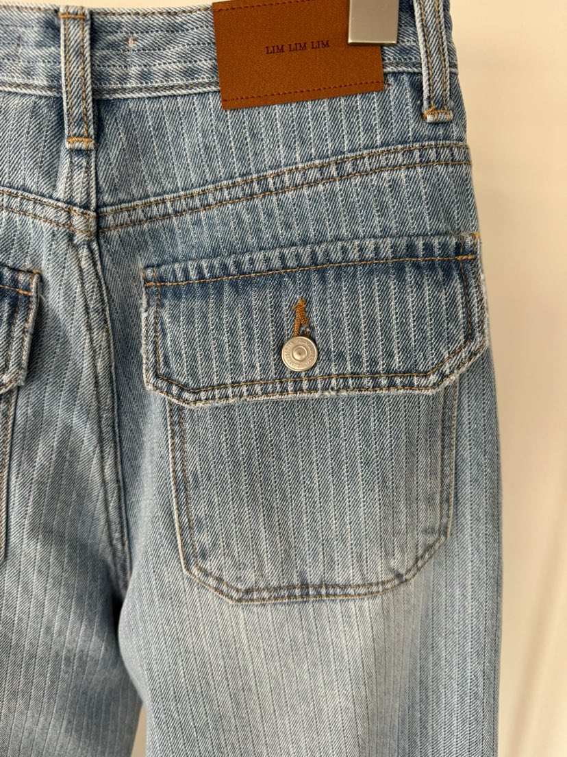LIMLIMLIM韓國直郵實拍女裝新款休閑時尚職業熱賣牛仔褲口袋LIM LIM LIM牛仔褲