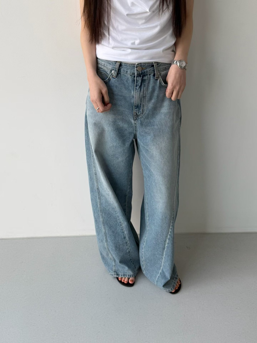 ARKIE/TAF韓國代購女裝新品休閑人氣熱賣職業時尚牛仔褲ARKIE/TAF牛仔褲