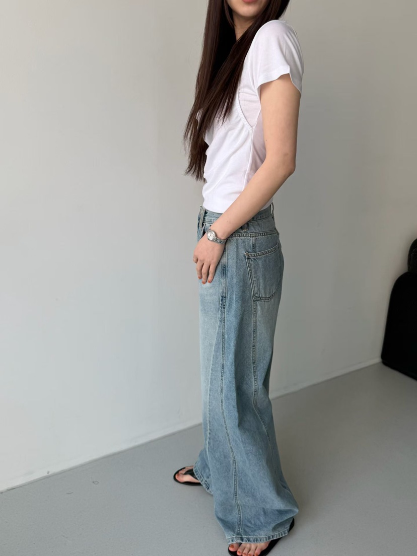 ARKIE/TAF韓國代購女裝新品休閑人氣熱賣職業時尚牛仔褲ARKIE/TAF牛仔褲