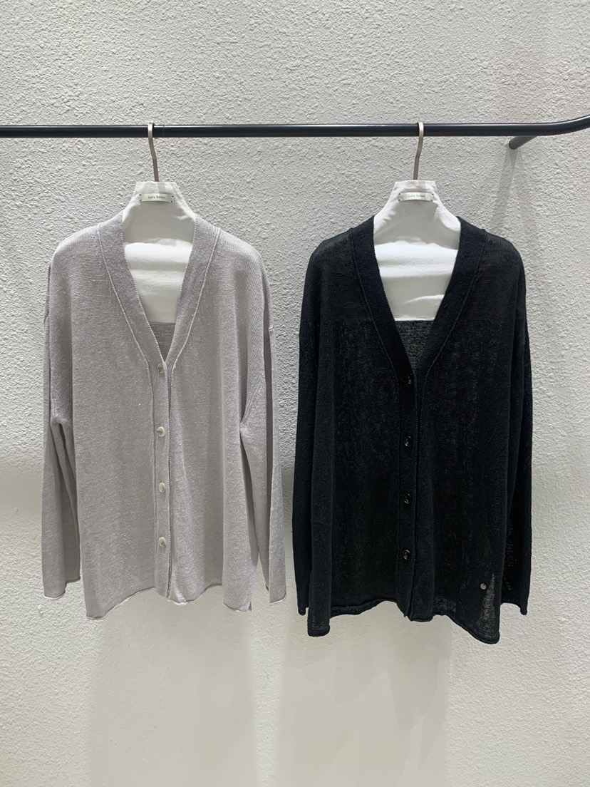 LUCY SALON韓國直郵實拍女士新品熱賣針織衫亞麻寬松開衫LUCY SALON針織衫