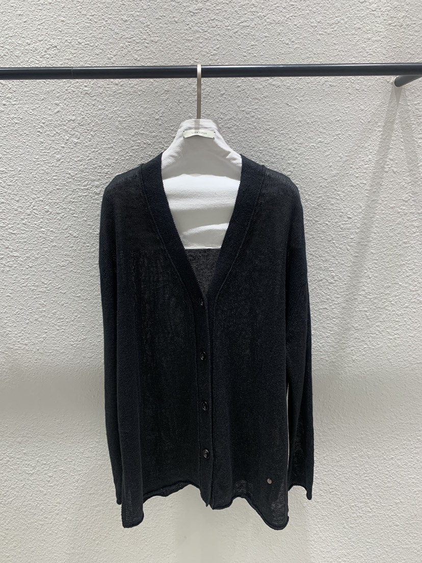 LUCY SALON韓國直郵實拍女士新品熱賣針織衫亞麻寬松開衫LUCY SALON針織衫圖色2