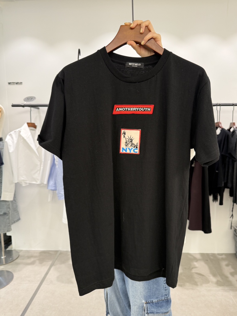 WATERMELON韓國直郵實拍女裝新品26春夏人氣職業時尚熱賣T恤WATER MELONT恤圖色2