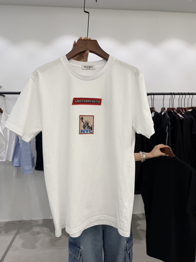 WATERMELON韓國直郵實拍女裝新品26春夏人氣職業時尚熱賣T恤WATER MELONT恤圖色3