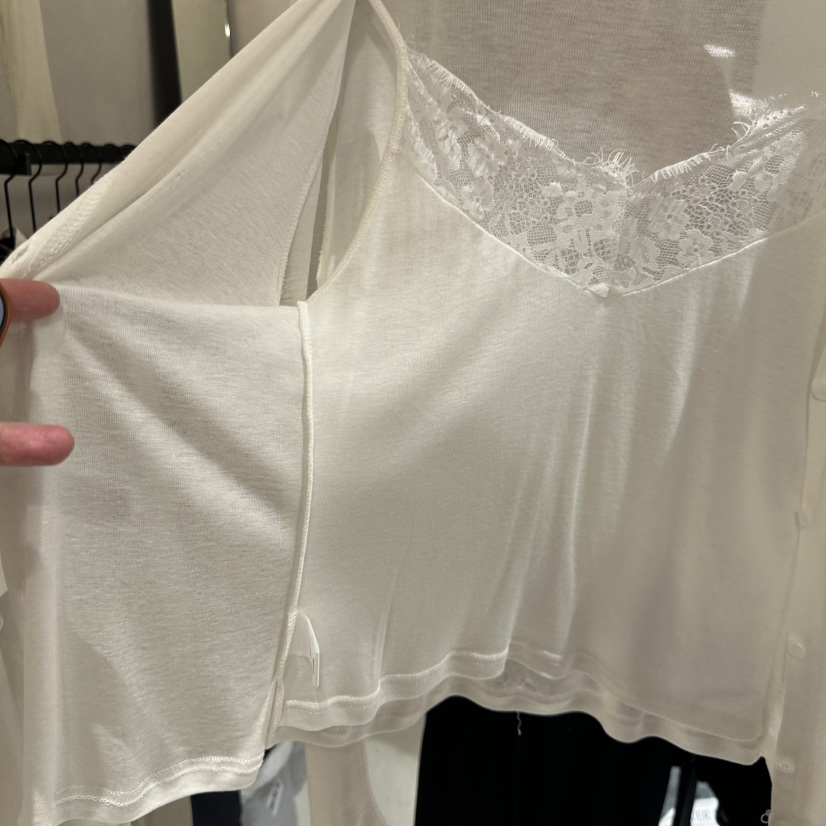 OVER NEAR韓國代購女士新品推薦職業休閑26春夏長袖T恤假兩件OVER NEAR長袖T恤