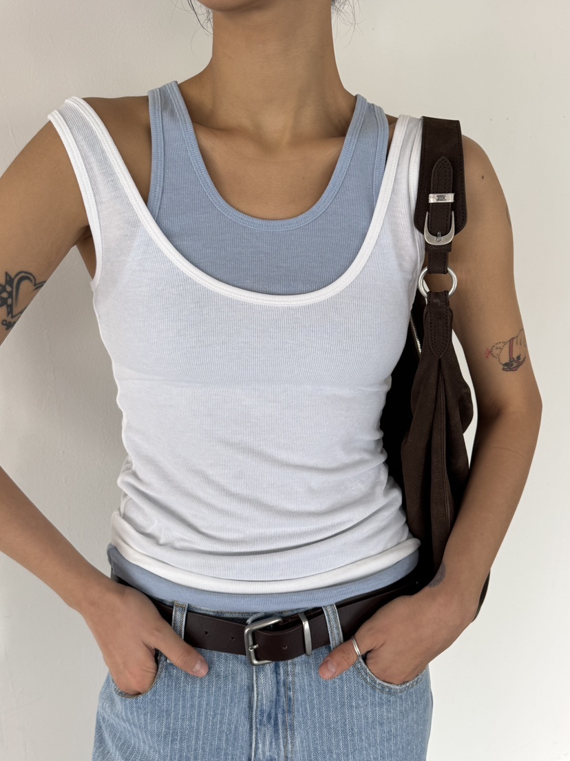 LIMLIMLIM韓國東大門直郵女裝新品推薦吊帶背心不含內搭假兩件LIM LIM LIM吊帶/背心