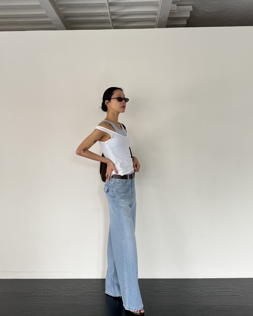 LIMLIMLIM韓國東大門直郵女裝新品推薦吊帶背心不含內搭假兩件LIM LIM LIM吊帶/背心