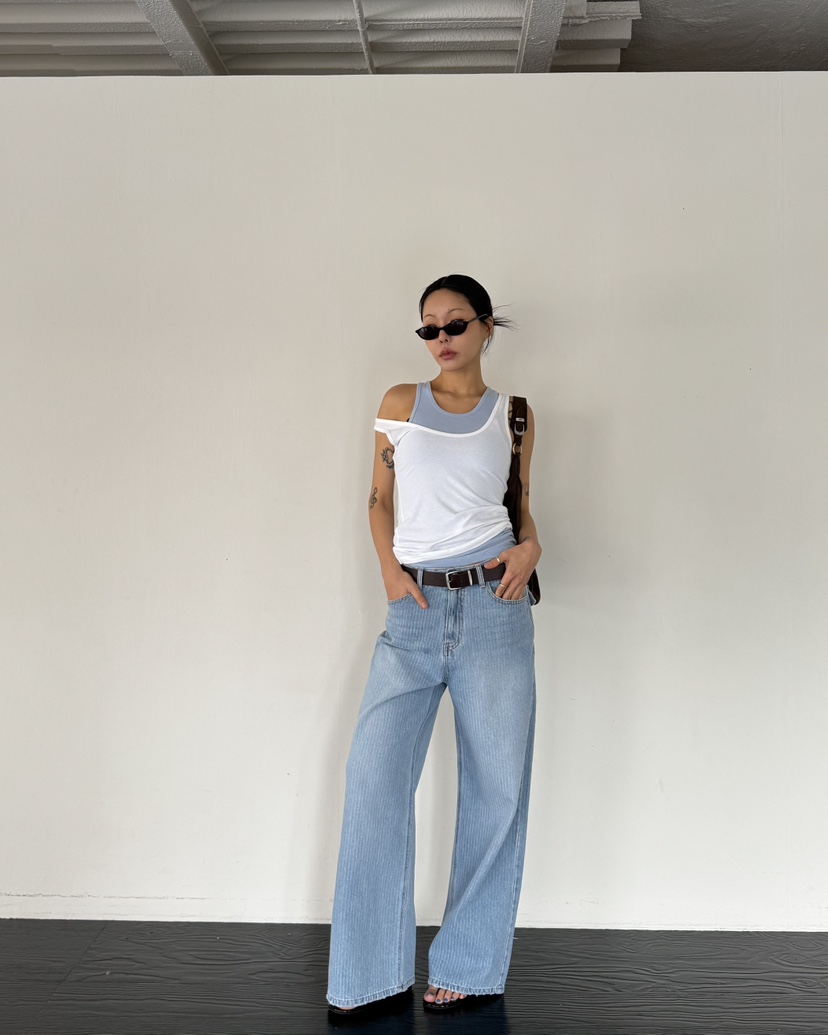 LIMLIMLIM韓國東大門直郵女裝新品推薦吊帶背心不含內搭假兩件LIM LIM LIM吊帶/背心