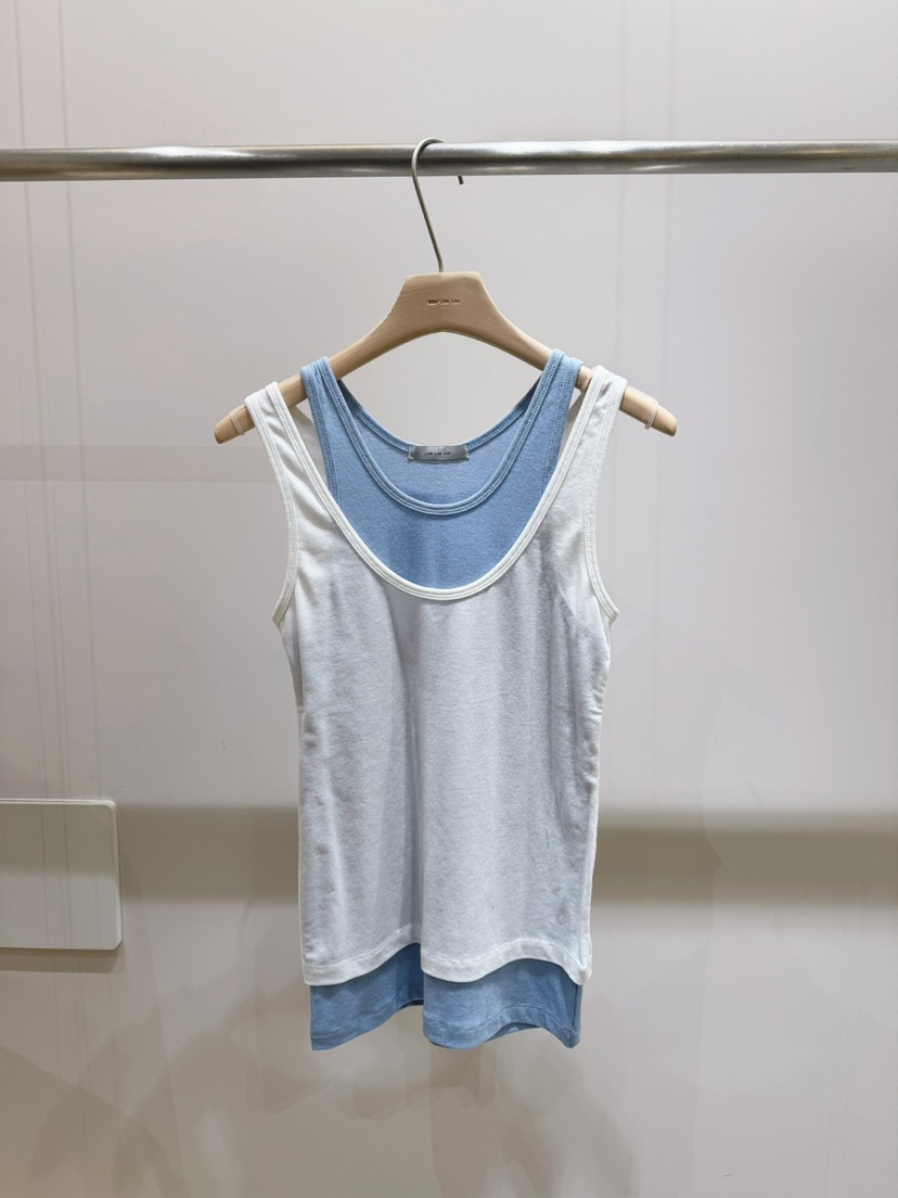 LIMLIMLIM韓國東大門直郵女裝新品推薦吊帶背心不含內搭假兩件LIM LIM LIM吊帶/背心圖色1