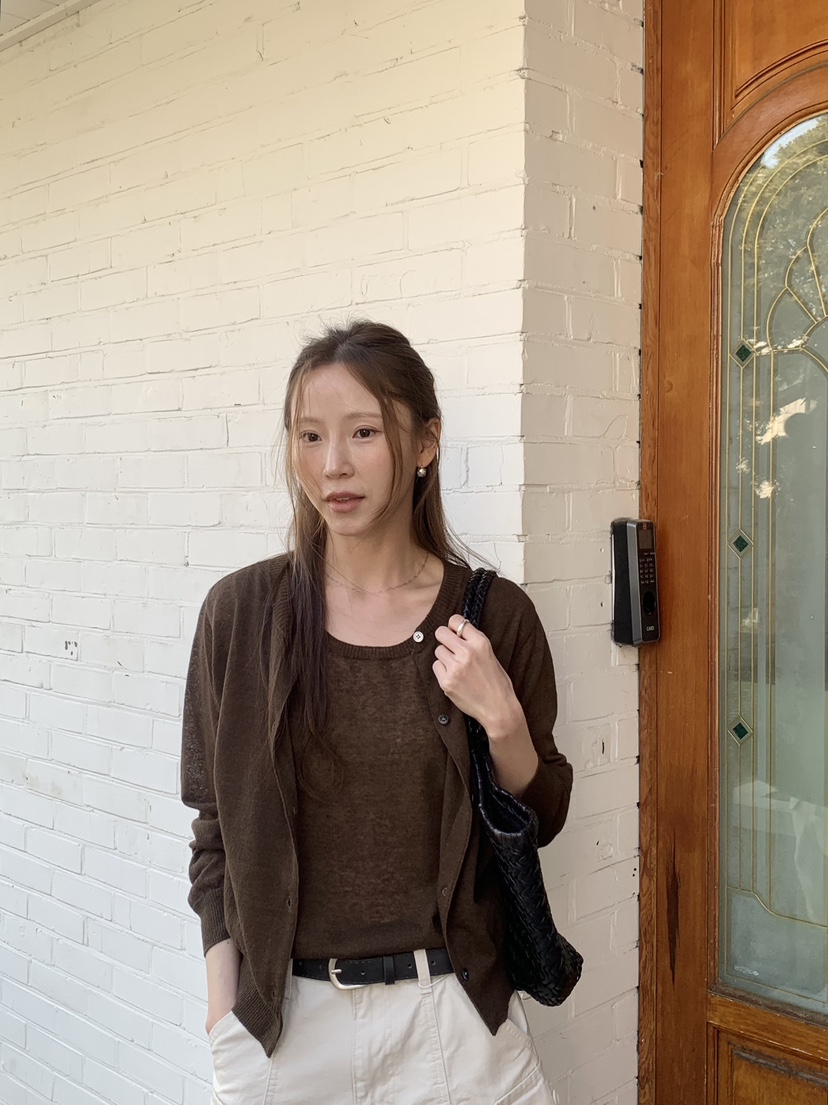 LONG PEAK韓國東大門代購女士新款熱賣針織衫天然亞麻開衫LONG PEAK針織衫