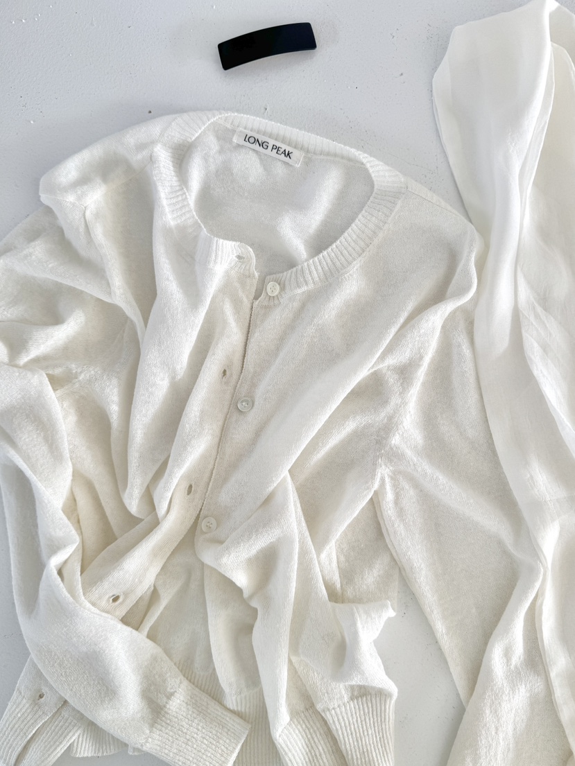 LONG PEAK韓國東大門代購女士新款熱賣針織衫天然亞麻開衫LONG PEAK針織衫