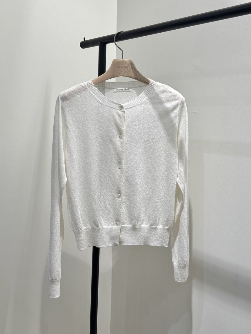 LONG PEAK韓國東大門代購女士新款熱賣針織衫天然亞麻開衫LONG PEAK針織衫圖色1
