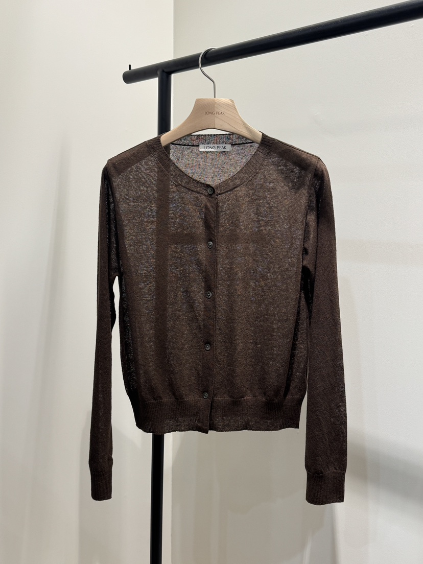 LONG PEAK韓國東大門代購女士新款熱賣針織衫天然亞麻開衫LONG PEAK針織衫圖色3